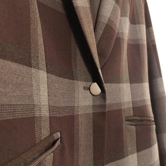 ■ Dark plaid blazer ■ - Picture 3 of 4